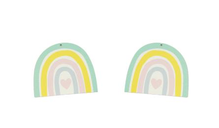 7.8*6.7cm arch shape rainbow 5mm thickness 0519707
