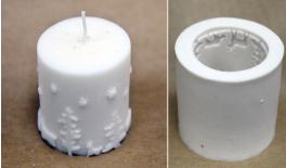 1353# candle silicone 7.8*7.8*6.9cm 0515224
