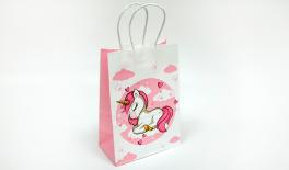 318#-B Unicorn print paper bag 15*21cm 0402114