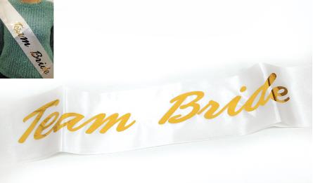 "Team Bride" ribbon 9.5*160cm 0501307