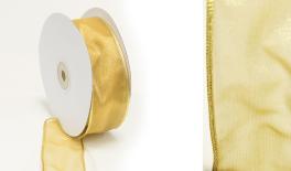 1258# 3.8cm ribbon gold 25Y/ROLL 0501346