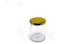 BD-SK150 glass bottle+gold cover size:7.8*6.5*5.2cm 0503339