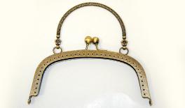 16.5 cm alloy arched emboss metal bag clip 0515073