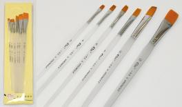 6pcs paintbrush set with nylon hair size 2,4,6,8,10,12 0515084
