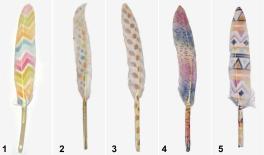 13-15CM knife feather 0517898