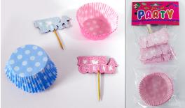 CUP CAKE & TAG 24pcs 0519140