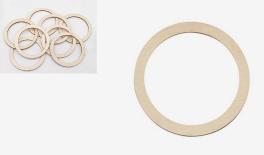 natural 8*8cm round ring wood pcs Width:0.6CM，thick:5MM 0519735