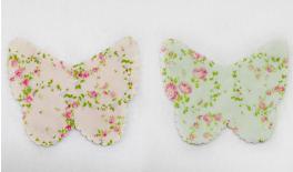 POUCHES FLOWERS BUTTERFLY COTTON 12x9cm 0527136