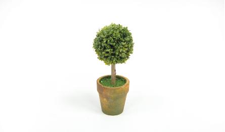 ST12-T314 H15cm Single ball topiary in pot 0532023