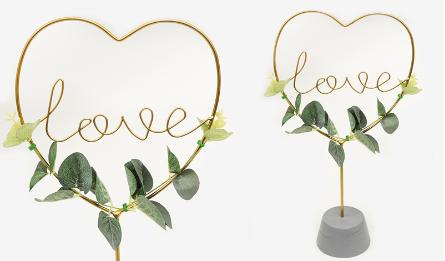 BS19-127A “LOVE” IRON DECO WITH STAND,20X9X39.5CM 0621351